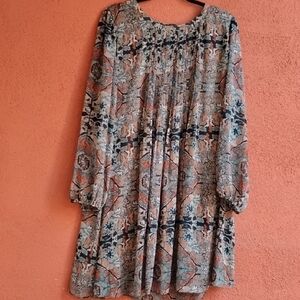 Tommy Hilfiger Long Sleeve Multicolor Dress